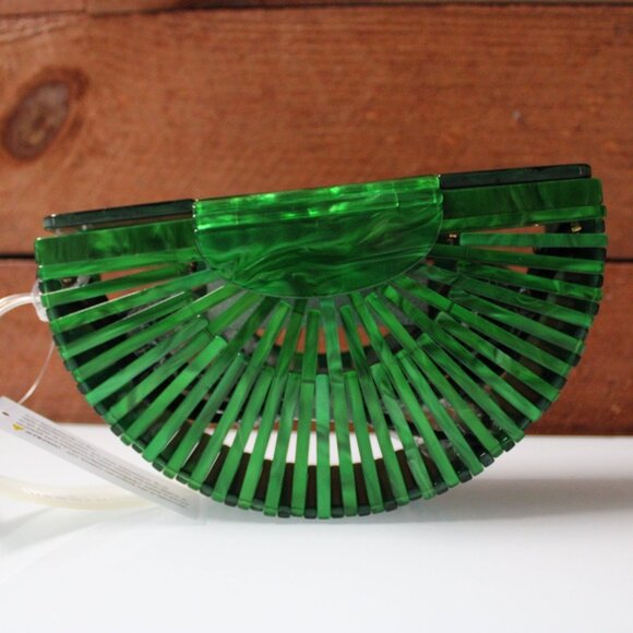 Like Dreams Handbag Green Hollow Clutch Purses Handbags Bags Beach Bag One Size - Picture 1 of 7